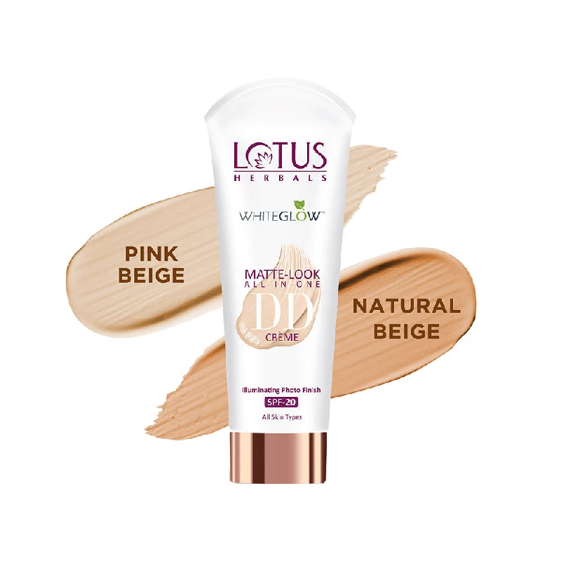 Lotus Herbals Whiteglow Matte Look All In One Dd Cream SPF 20 - Pink Beige, 50 g-6.webp